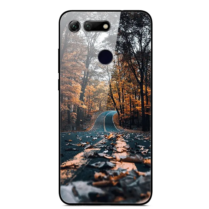 Лаванда Чехол для huawei Honor View 20 20 S, закаленное стекло с принтом, чехол для huawei Honor 20 S, MAR-LX1 чехол для huawei View 20 V20 - Цвет: Лаванда