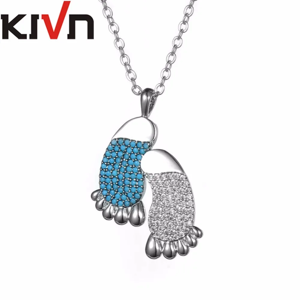 Модные ювелирные изделия KIVN кубический цирконий Женская цепочка для девочек