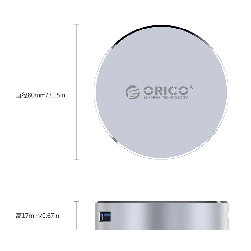 Док станция ORICO DBH2 для ноутбуков док с Type C на HDMI совместима USB 3 0 Windows XP Mac OS и Linux