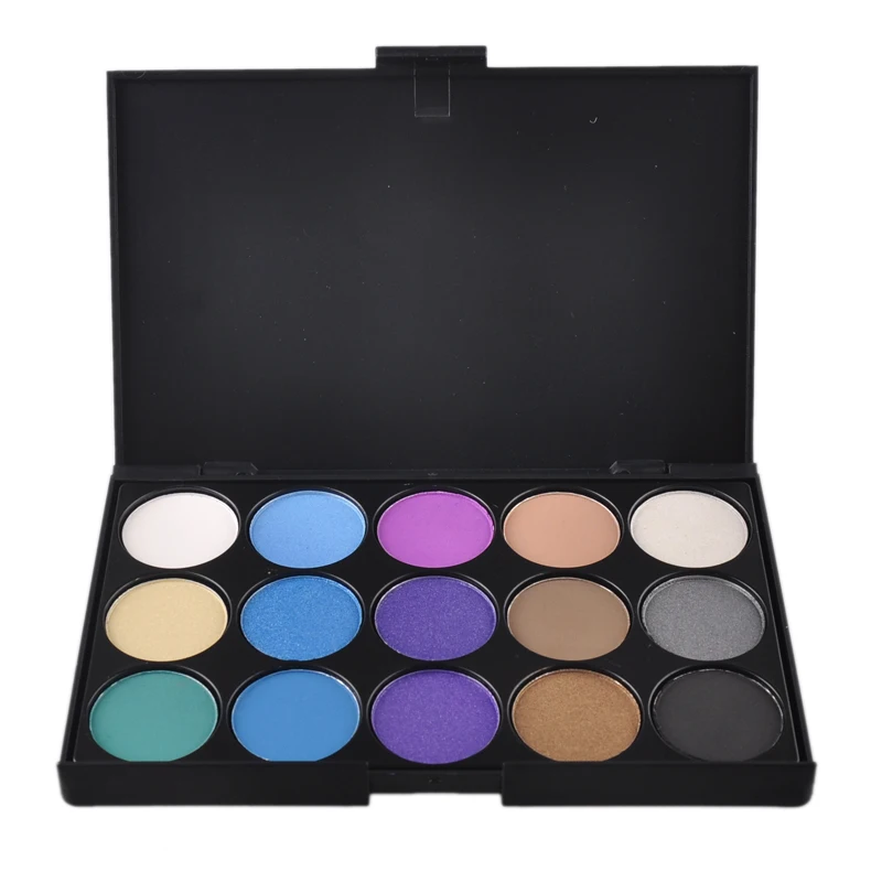 15 цветов Тени для век макияжа Палитра теней основа полноразмерный набор |