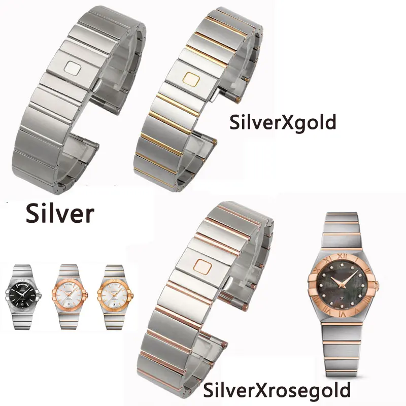 Сменный ремешок из нержавеющей стали для o m g Dual Eagle Constellation series 23 мм 25 мм|Ремешки