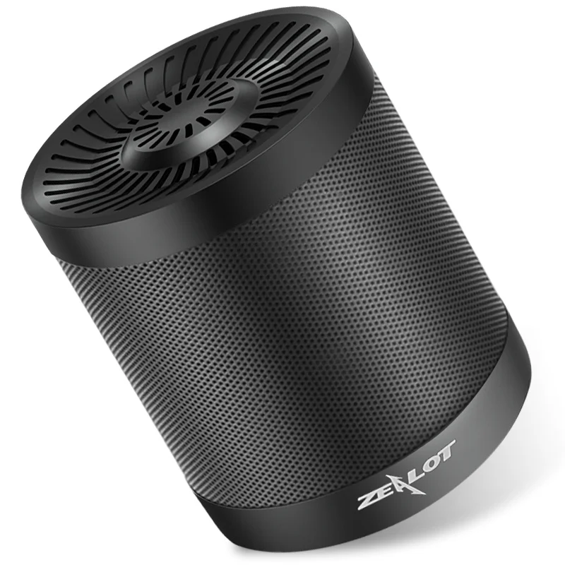 Black ZEALOT S5 2 Портативный беспроводной Bluetooth динамик стерео сабвуфер TF карта USB флэш-диск AUX воспроизведение с микрофоном - Цвет: Black