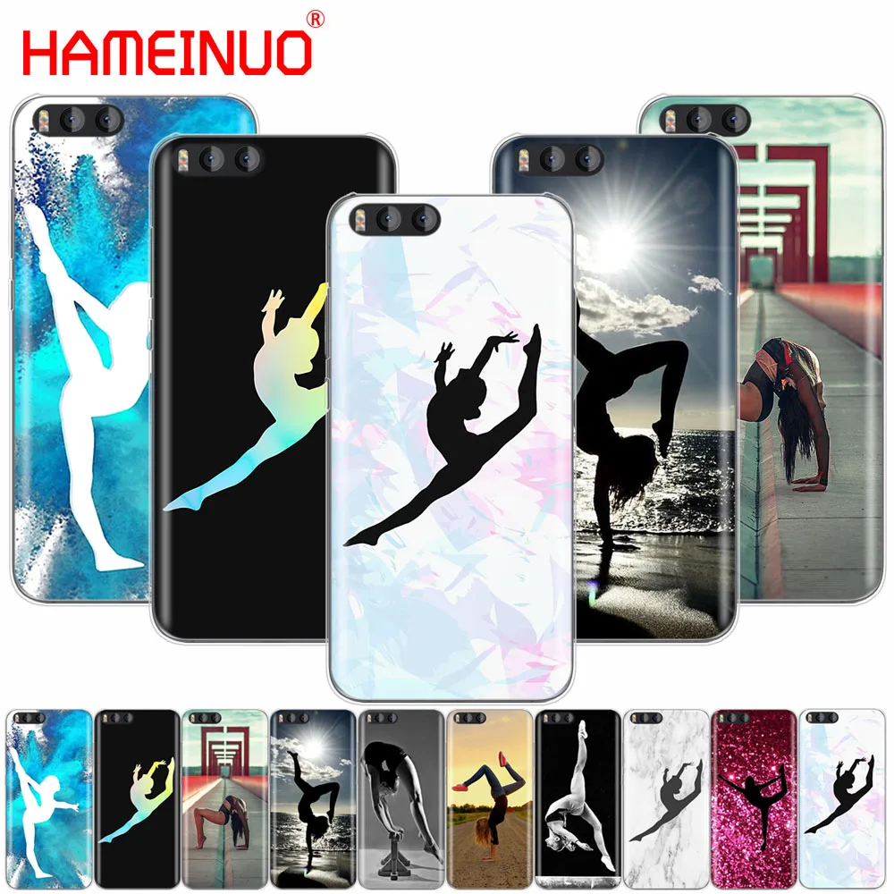 HAMEINUO гимнастический силуэт чехол для Xiaomi Mi A1 A2 3 4 5 5S 5C 5X 6 6X 4I 4C NOTE MAX 2 mix plus |