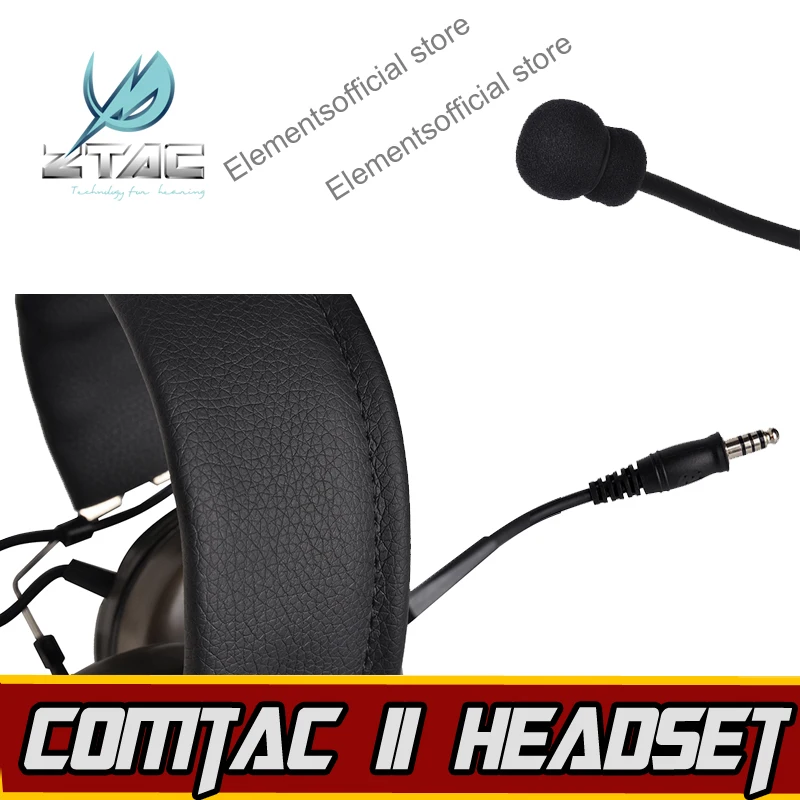 Z TAC Tactical Comtac II Гарнитура tactical Softair Airsoft Gun ipsc Kenwood PTT Охота Arsoft наушники для