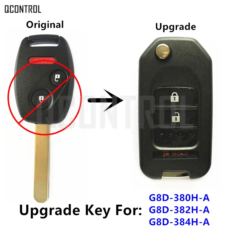 QCONTROL обновленный автоматический дистанционный ключ для Honda Accord CR-V Fit City Civic Element