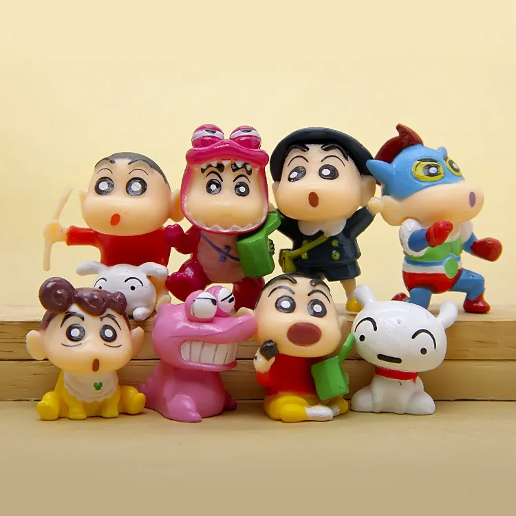 Игрушки 8 шт./компл. ПВХ Crayon Shinchan фигурка игрушка милый Shin Chan Фигурка Модели