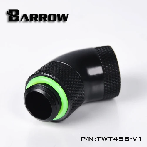 Барроу G1/4 &quot45 градусов Поворотный переходник штуцер разъем 360 вращения TWT45S