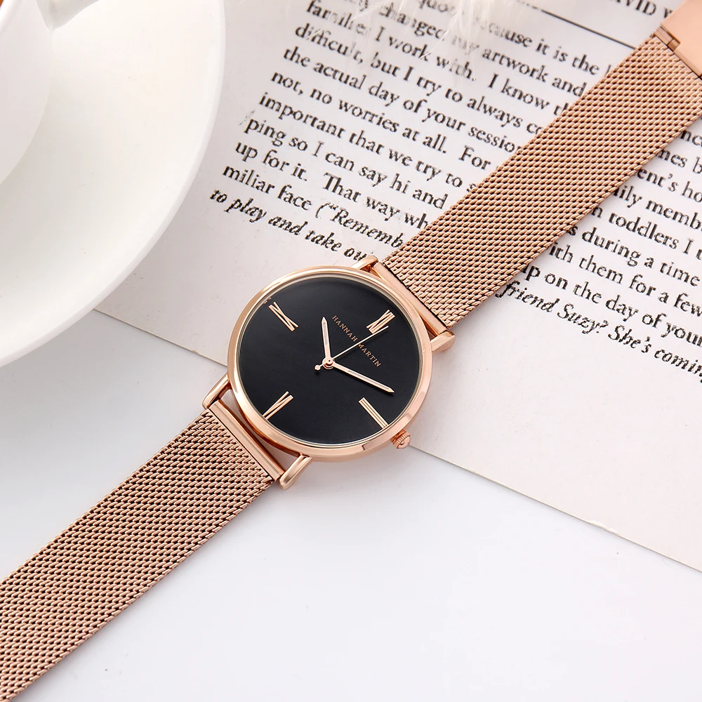 Часы женские кварцевые из нержавеющей стали водонепроницаемые брендовые