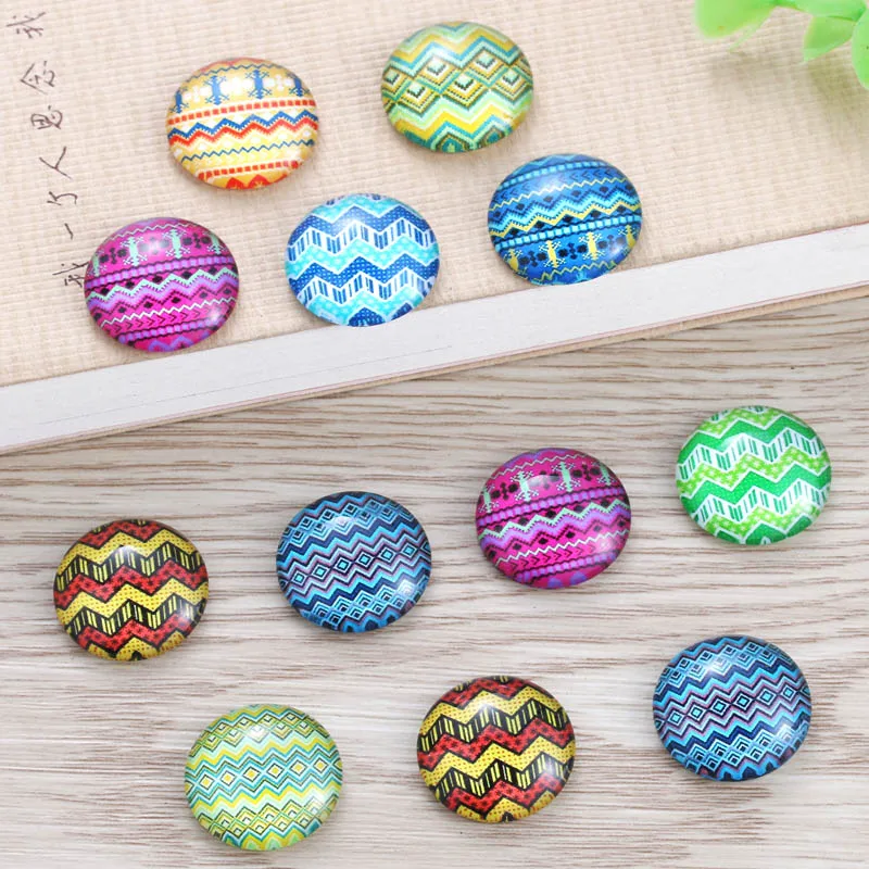 12mm 20mm Handmade Photo Glass Cabochons Bohemia style Pattern Domed Round Jewelry Accessories Supplies for S-010202 | Украшения и