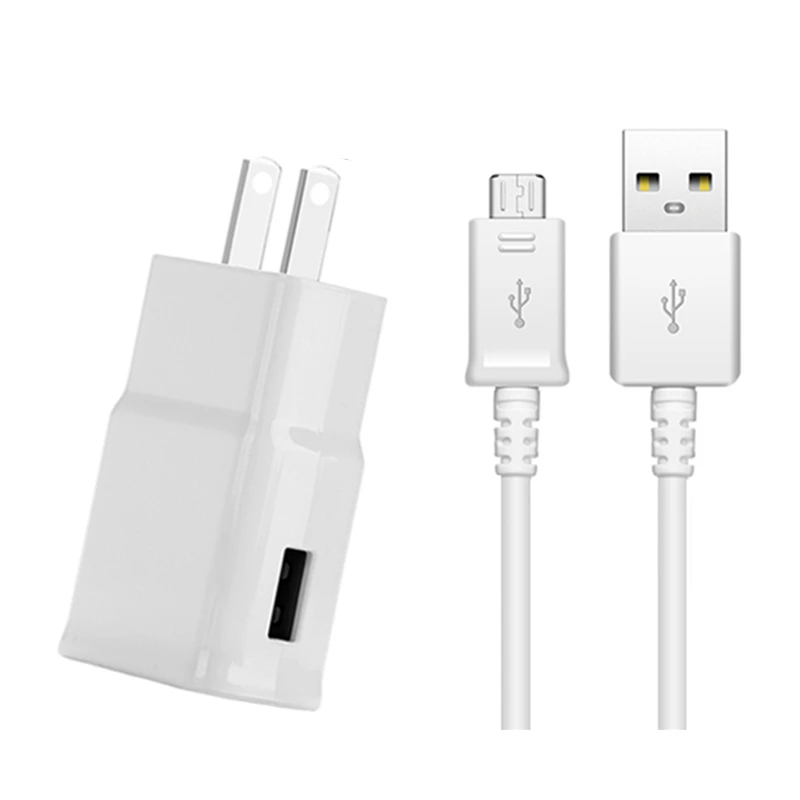 US Charger and Cable Micro USB кабель EU/US путешествия USB зарядное устройство для samsung S6 S7 Edge Galaxy Note 2 4 C5 Android телефон батарея зарядный кабель зарядное устройство - Тип штекера: US Charger and Cable
