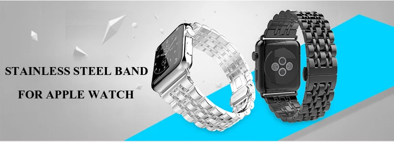 Ремешок из нержавеющей стали для apple watch band apple watch 4 3 5 2 44 мм 40 мм 42 мм 38 мм iwatch band Link браслет аксессуары для часов