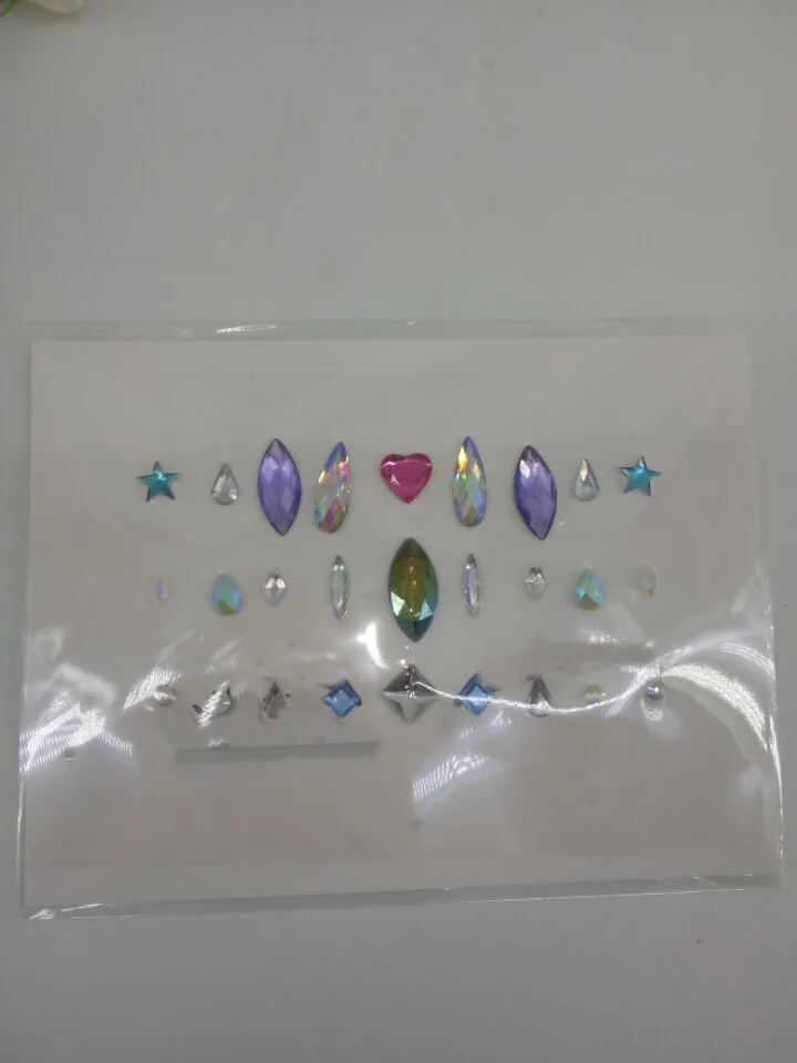006 Новая акриловая полимерная дрель-наклейка Bindi ручной работы в богемном и этническом стиле, украшения для лица и глаз, декоративная наклейка на лоб - Цвет: 006