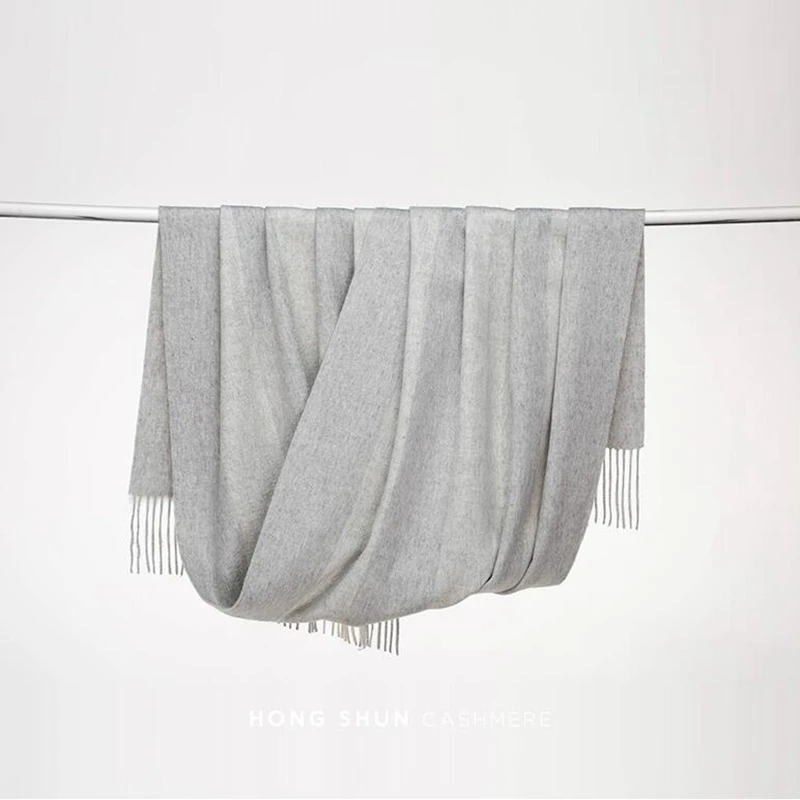 

330g Thicken Soft Warm Large Long Cashmere Scarf Shawl Wraps for Women Winter Scarves Cape Pashmina 200X70CM