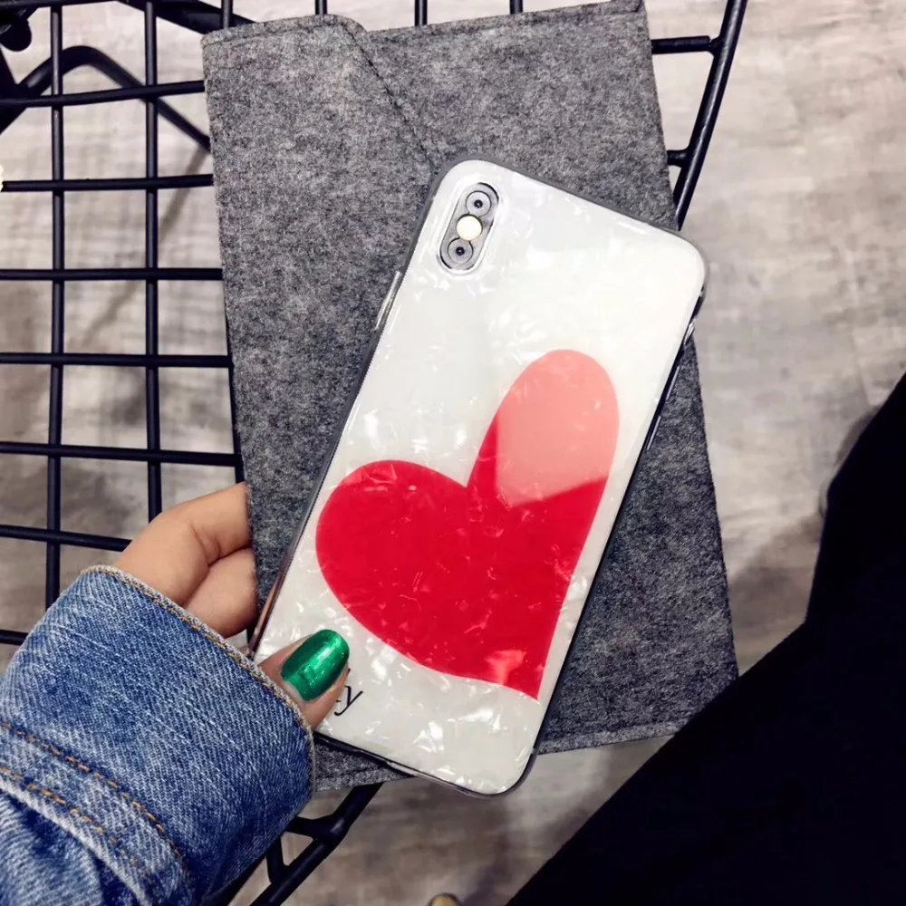 Модный чехол-ракушка для телефона iphone 6 S чехол Apple X 7 8 Plus задняя крышка роскошные