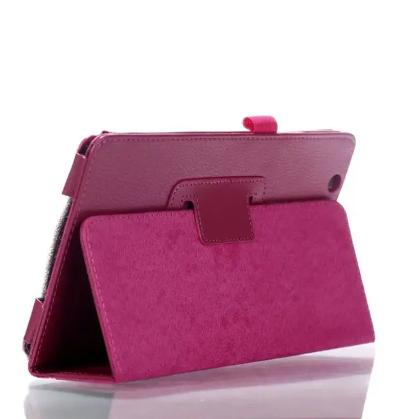 Ультратонкий чехол-книжка из искусственной кожи с 2 папками личи для Huawei MediaPad M3