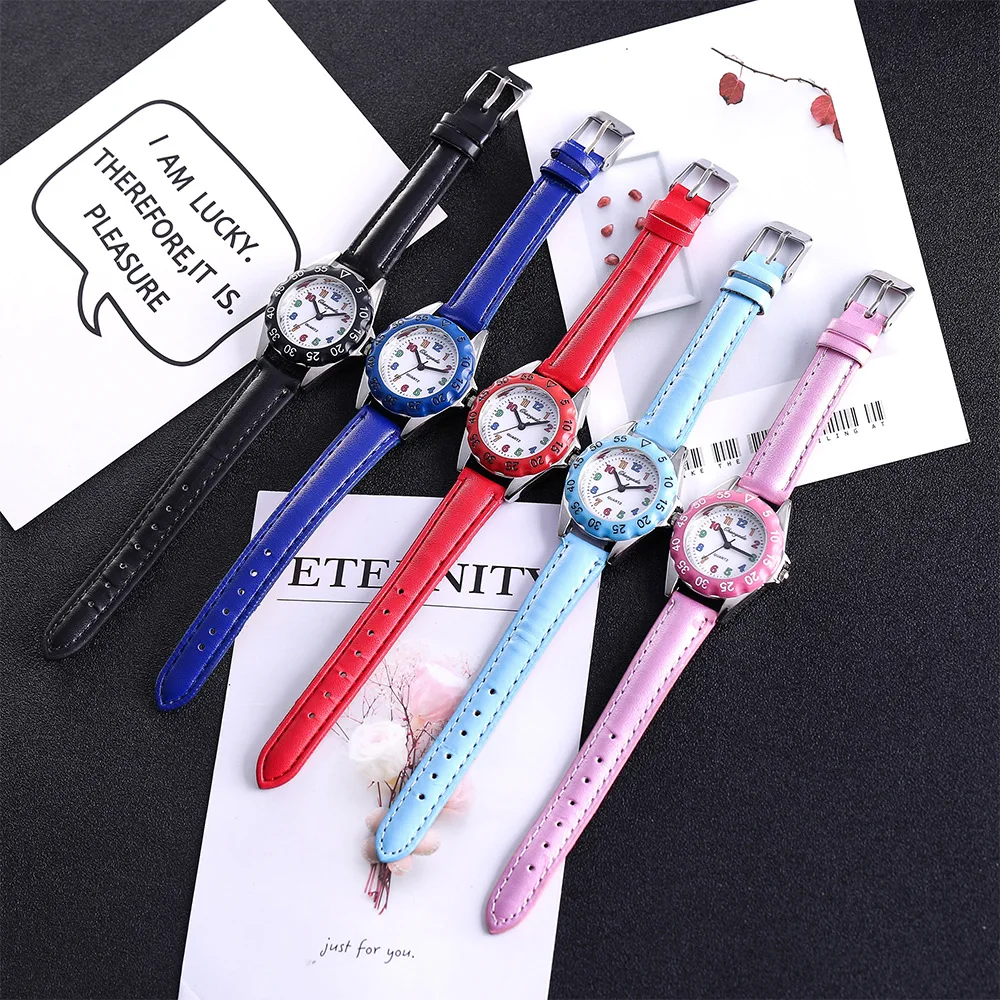 High Quality 10PCS Watches Women Ladies Students Quartz Watch Fashion Casual PU Leather Analog Wristwatch montre femme relogio | Наручные