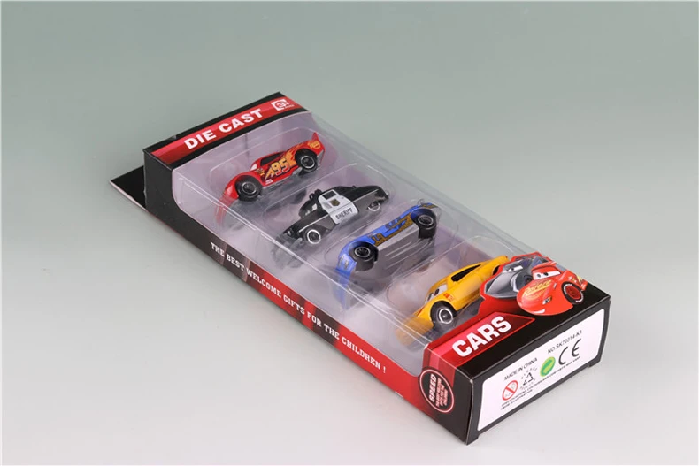 4 шт./компл. disney Pixar Cars 3 Металл черный шторм Джексон автомобиль игрушка Дети День рождения Рождество молния McQueen автомобиль игрушки мальчики подарок