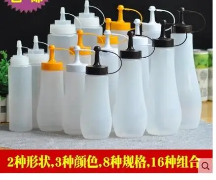 

Spice jar equipment squeeze sauce bottle snack bar plastic bottle tea shop juice squeeze pot combination squeeze kitchen