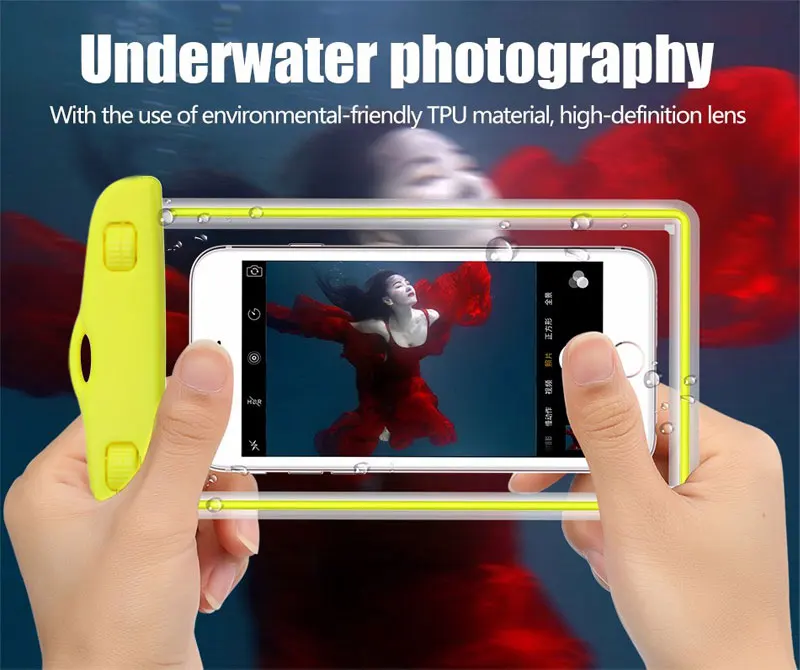 20 шт./лот Универсальный Водонепроницаемый Чехол для телефона прозрачный