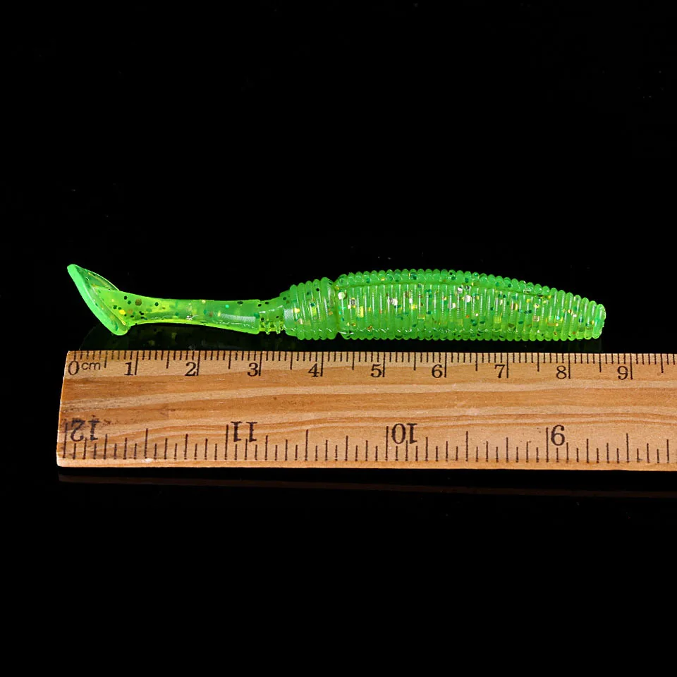 WALK FISH мягкая рыболовная приманка с Т образным хвостом 6 шт./лот 4 г 75 мм воблер