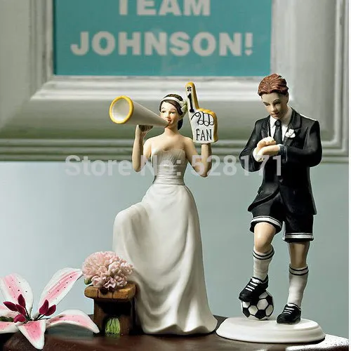 Бесплатная доставка фигурка топпера для торта невесты и жениха полимерные