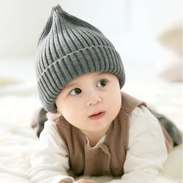 Newborn Baby Knitted Hat Baby Girl Boy Cute Winter Hats For Girls Warm Thick Caps Child Beanies Kids Hat For 3-12 Month GH661