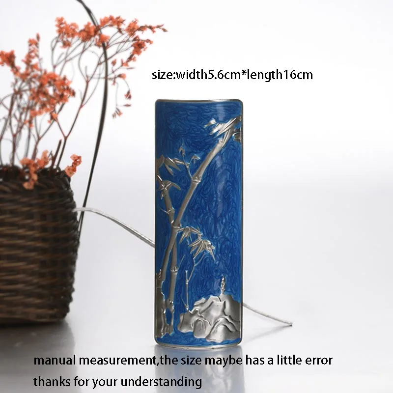 Креативная чайная ложка медная бамбуковая Узорчатая лопатка китайские