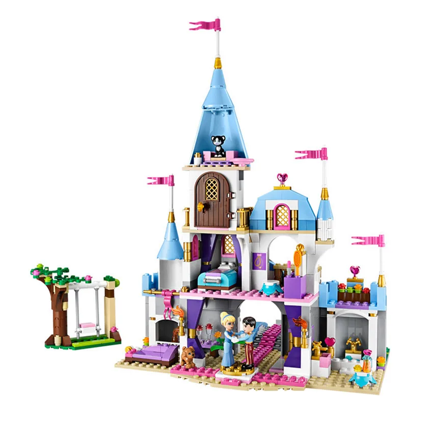 669 шт город девушка друзья Романтический замок Золушки строительные блоки сборка
