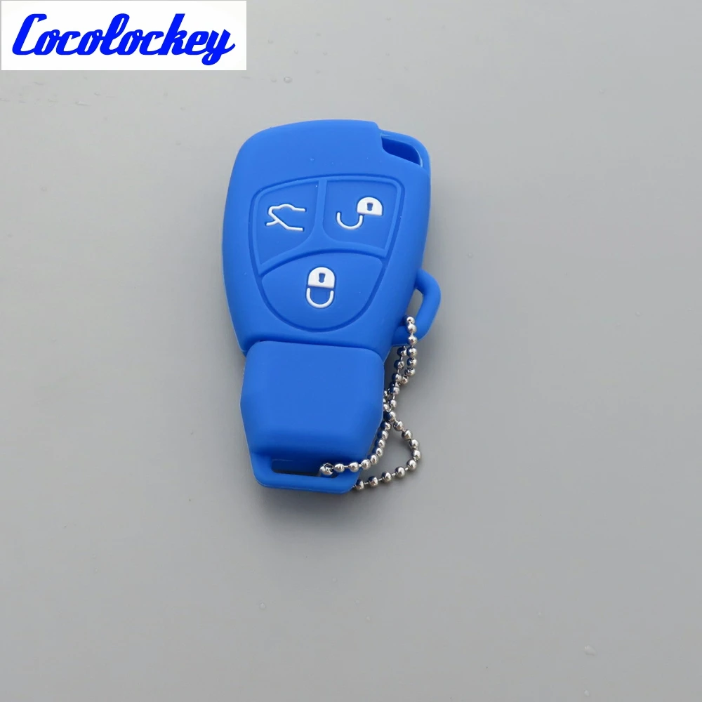 Cocolockey силиконовый чехол для автомобильного ключа резиновый брелок MB A CLASS W169 B C E S R