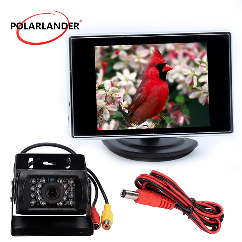 

3.5" TFT LCD Car Monitor Auto TV car Screen Parking Reverse Monitor Rear View Camera Backup Camera Backup Camera for Bus