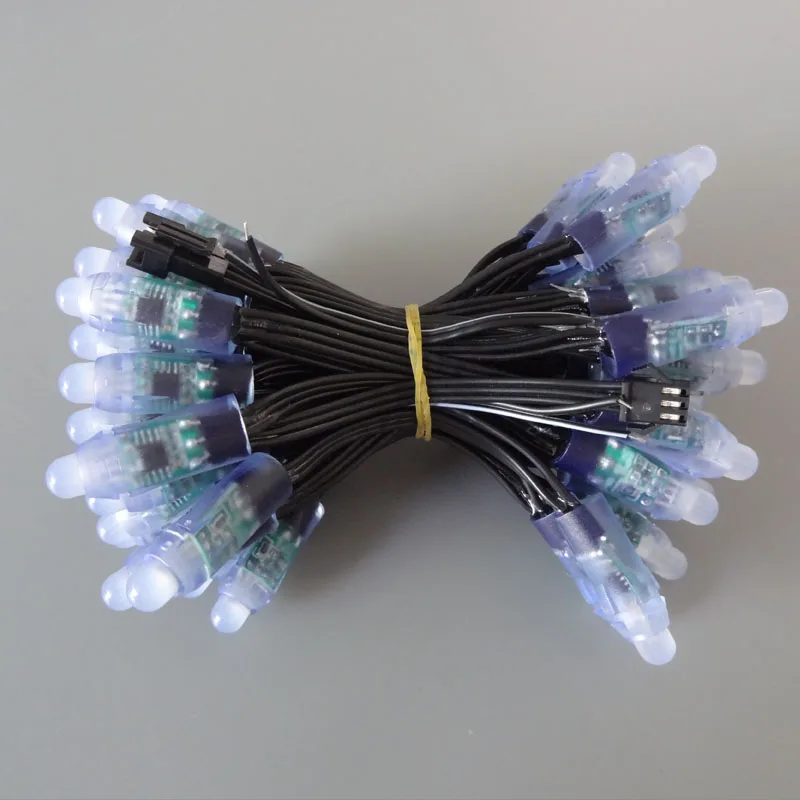 500 шт. DC12V/DC5V 12 мм WS2811 Светодиодный пиксельный модуль черный/зеленый/белый/RWB