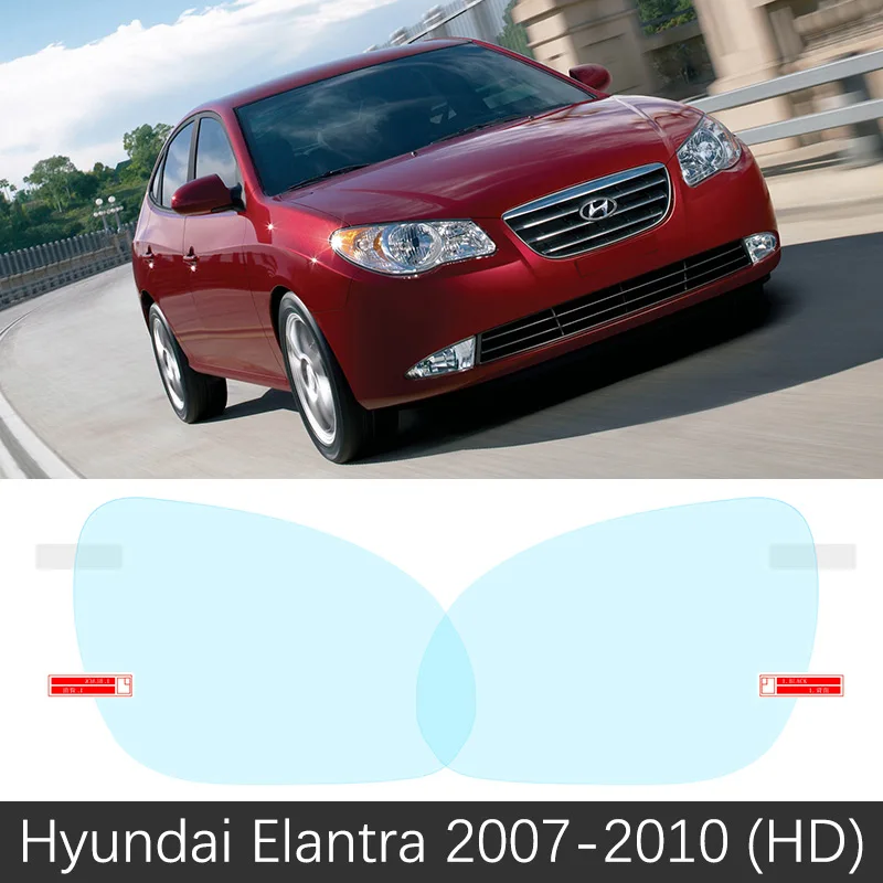 Elantra 2007-2010 Для hyundai Elantra 2001~ XD HD MD AD Avante i30 полное покрытие противотуманная пленка зеркало заднего вида аксессуары 2007 2009 - Название цвета: Elantra 2007-2010