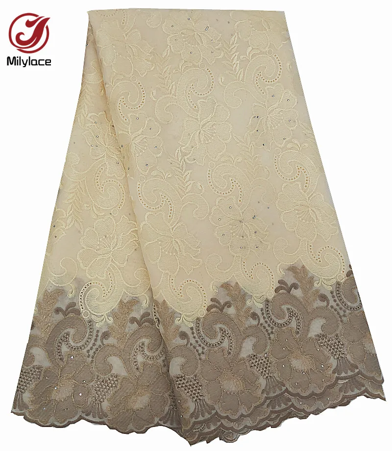 Швейцарская вуаль кружева в Швейцарии вышивка нигерийская хлопковая ткань