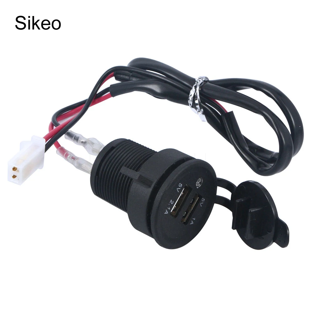 Розетка для автомобильного прикуривателя Sikeo DC 12 В с двумя USB портами зарядное