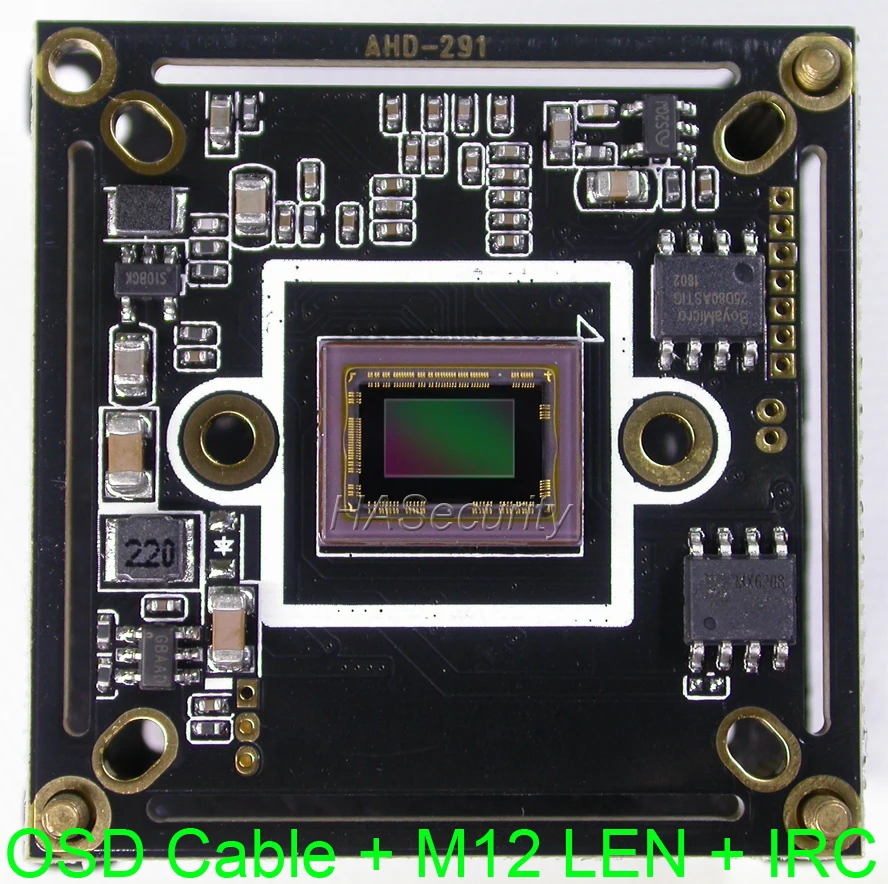 AHD H/CVBS 1/2. 8 &quotSony starvis IMX307 CMOS + NVP2441 камера с модулем печатной платы OSD кабель M12