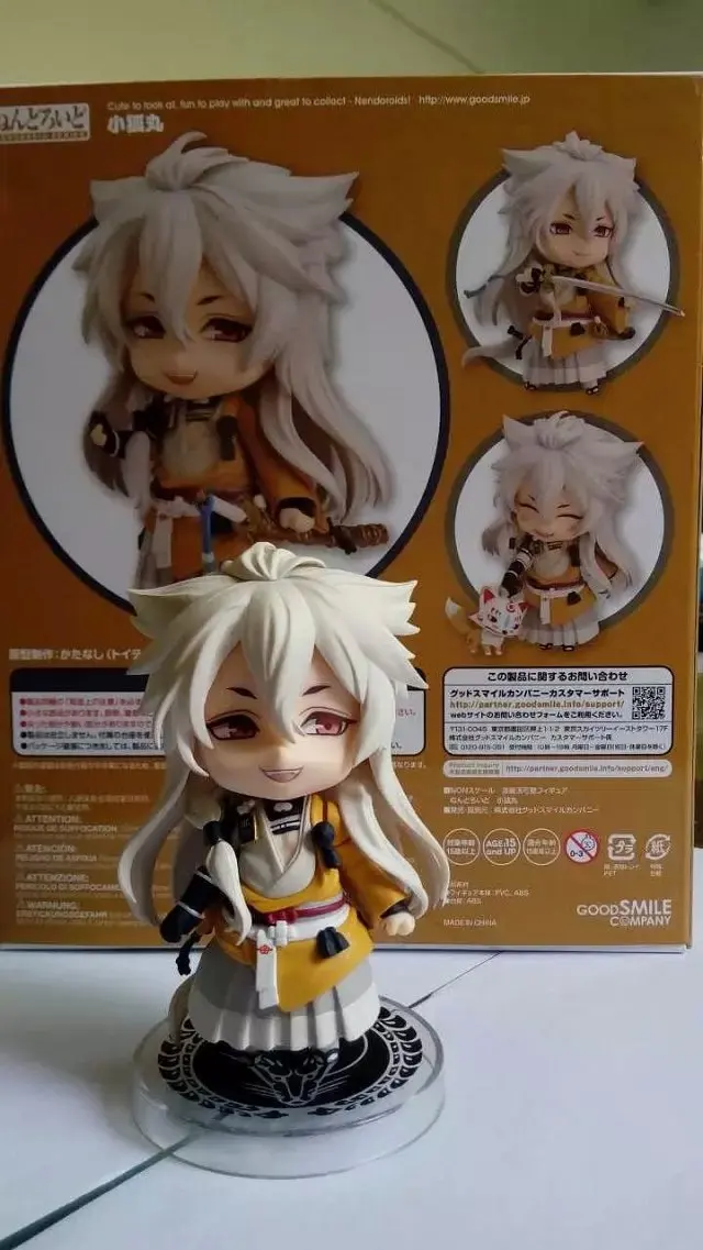 Mikazuki Fox Q Version Clay toy Touken Ranbu Online Japanese Anime Figures Pvc Action Toy Model Collection Girls Kids Lover Gift | Игрушки и