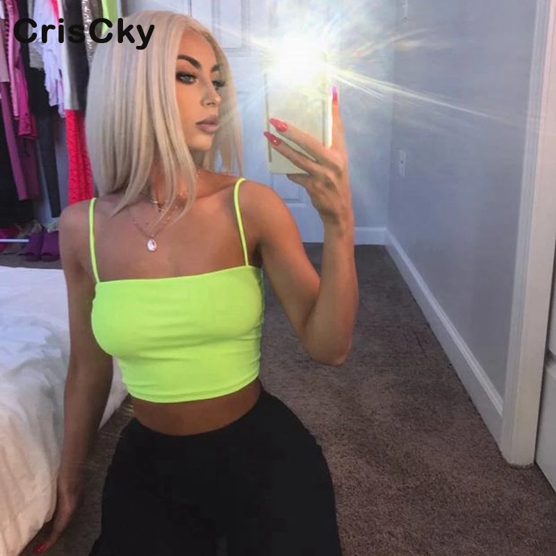 CRISCKY новые сексуальные Клубные женские майки с открытыми плечами без рукавов