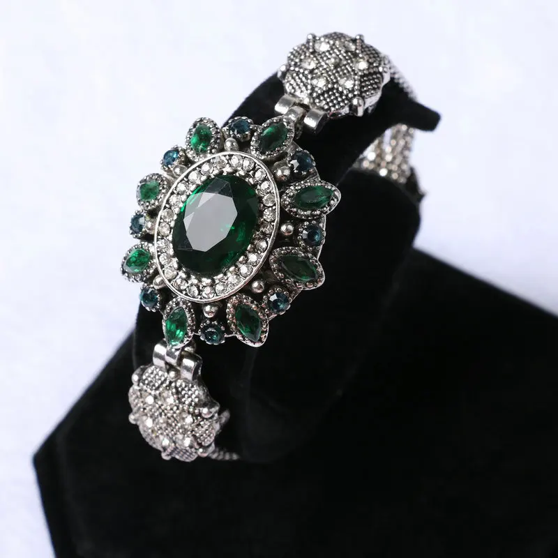 Роскошный брендовый браслет с кристаллами для женщин винтажные турецкие