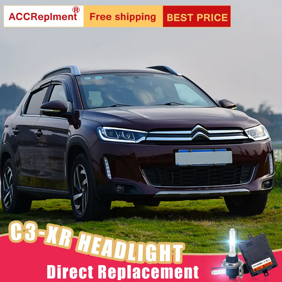 2 шт. светодиодный фары для Citroen C3-XR 2015-2017 Автомобильные ангельские глазки
