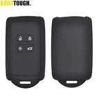 Брелок с 4 кнопками силиконовый чехол для ключей для Renault Koleos Kadjar Megane Talisman Captur Espace Clio 2016-2019