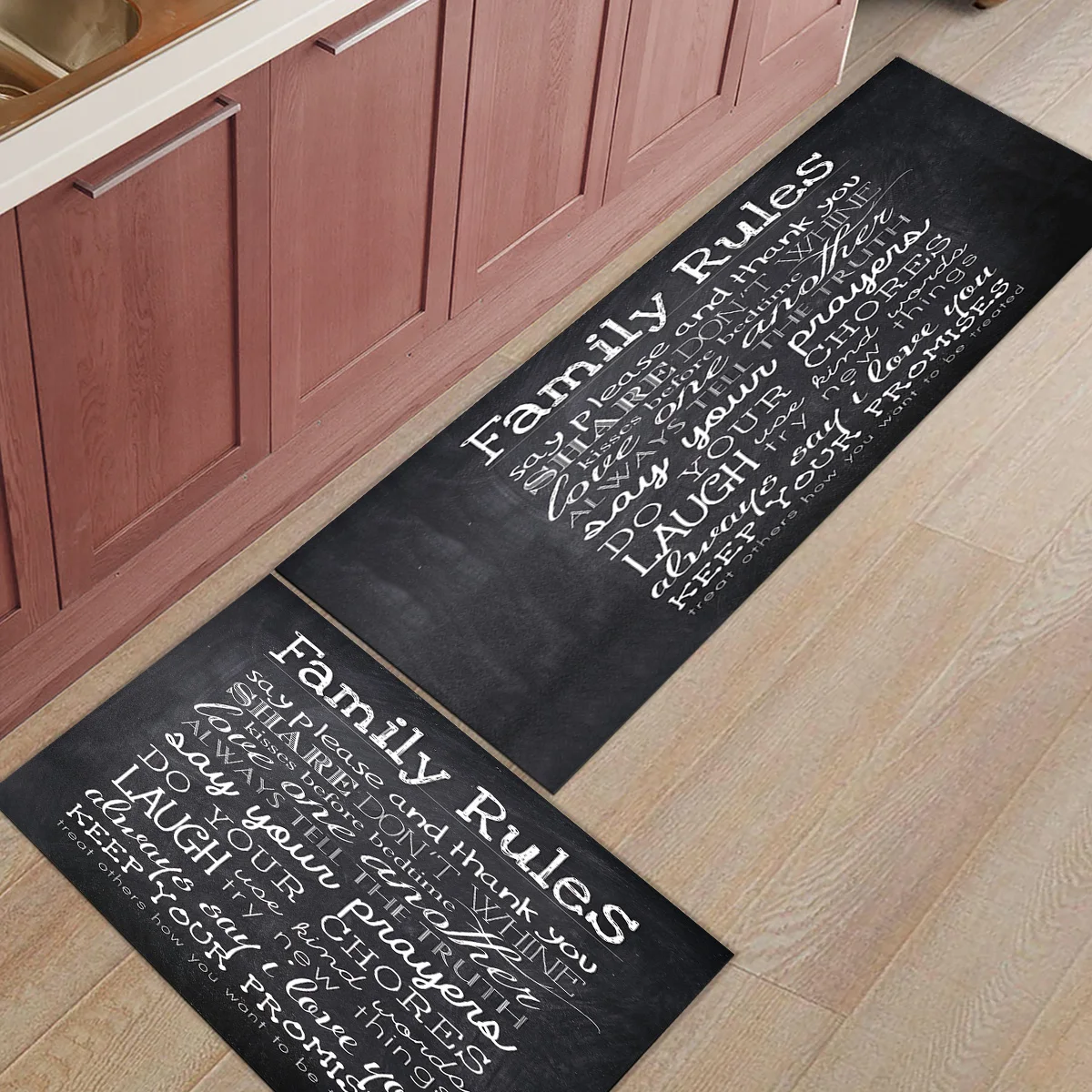 Деревянные коврики в деревенском стиле для входной двери 2 шт./компл. ковер ванной