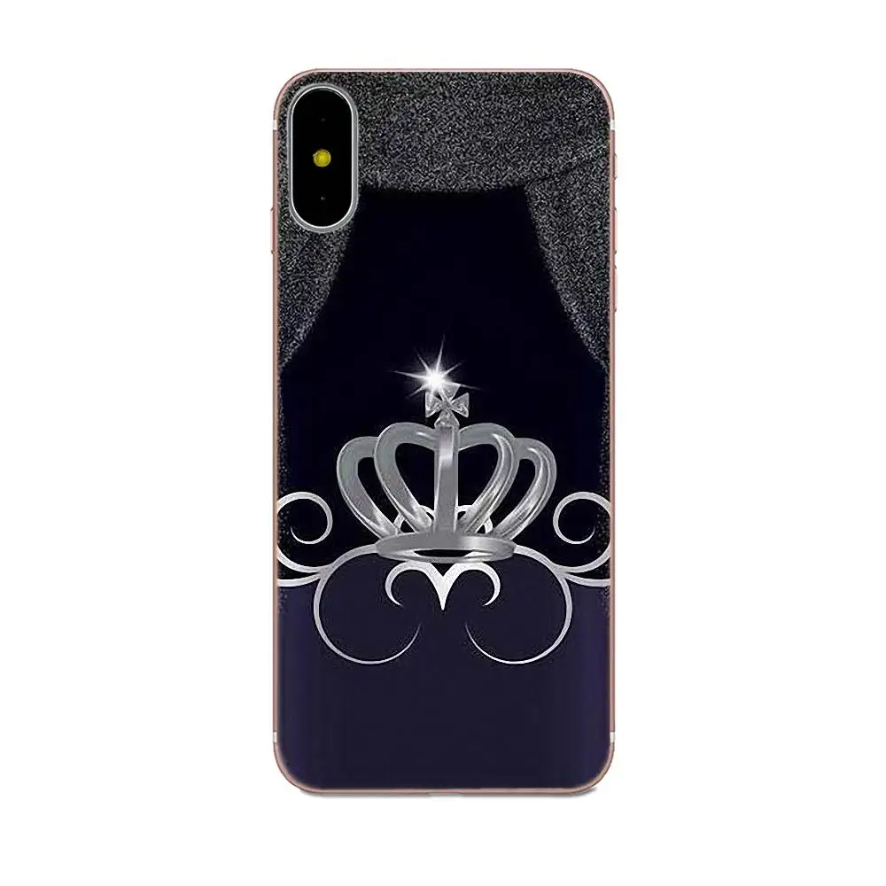 King Кепка с надписью Queen для HTC 530 626 628 630 816 820 One A9 M7 M8 M9 M10 E9 Plus U11 Moto G G2 G3 G4 G5 TPU чехол
