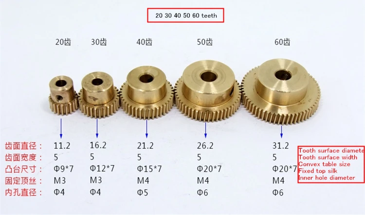 Червячный редуктор с модулем 0,5 20 30 40 50 60 зубчатая передача 1:20-60 Передаточное отношение 058 турбинный червь