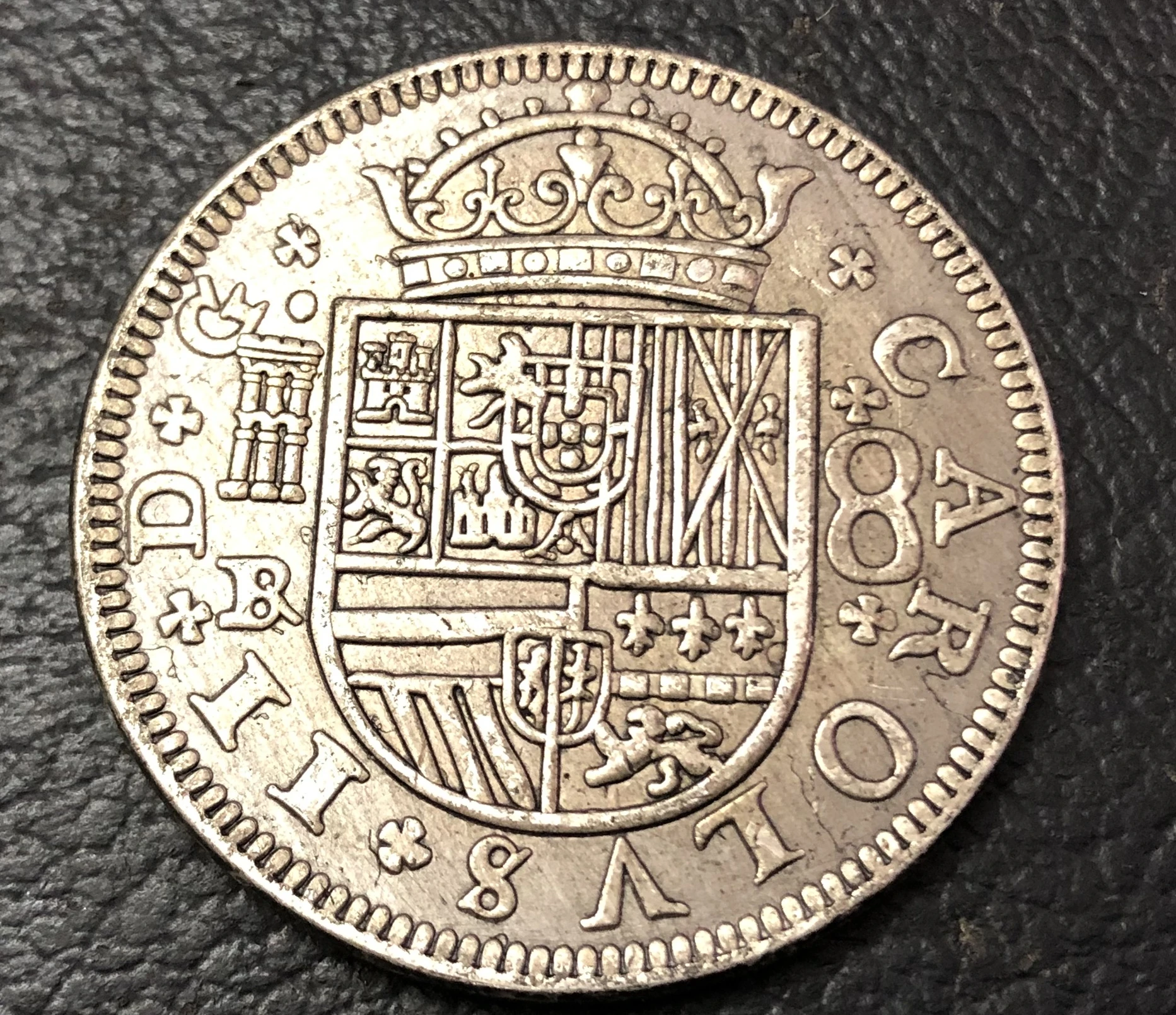1683 ИСПАНИЯ 8 Reales-Felipe IV копия монеты | Дом и сад