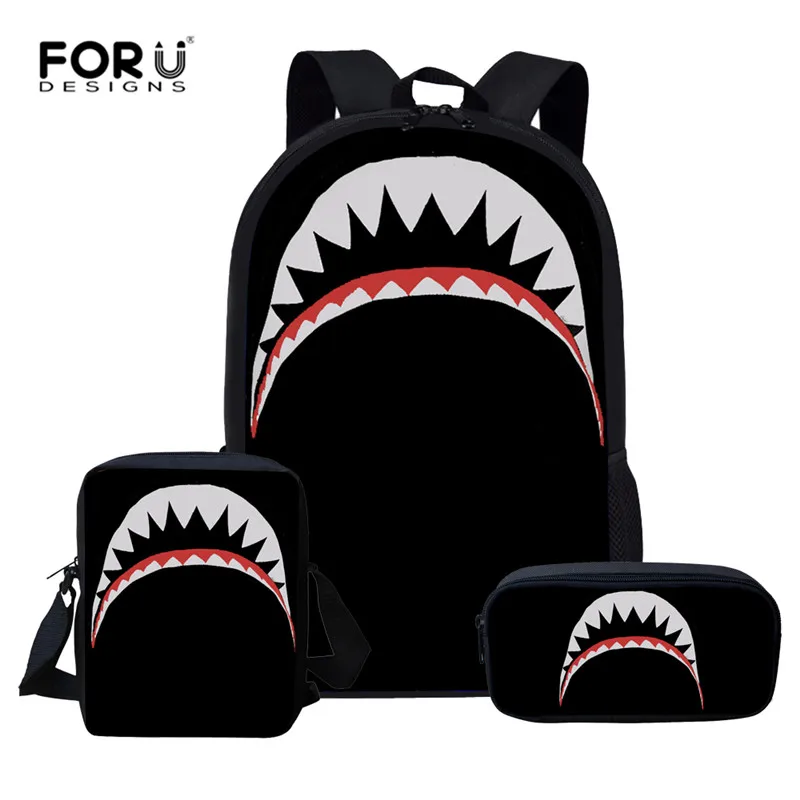 L4700CEK FORUDESIGNS/детские школьные сумки, набор для девочек и мальчиков, Акула, дельфины, школьный рюкзак для детей, рюкзак для начальной школы, детский портфель, Mochila - Цвет: L4700CEK