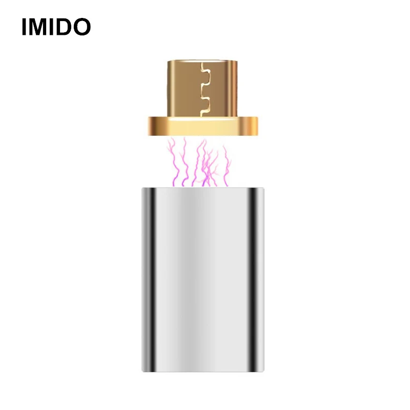 2-й Модернизированный Магнитный адаптер Micro USB зарядный кабель адсорбционный