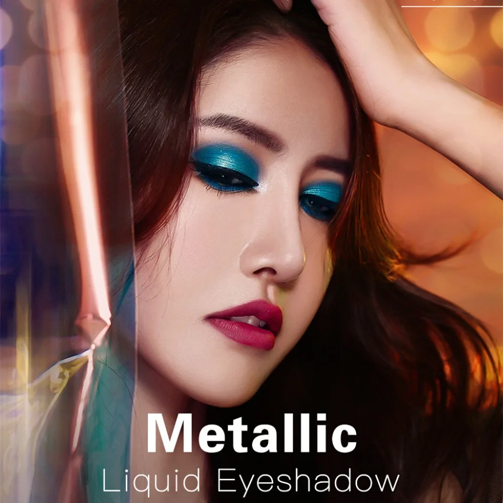 SACE LADY металлическая блестящая Дымчатая тени для век водостойкая жидкая подводка