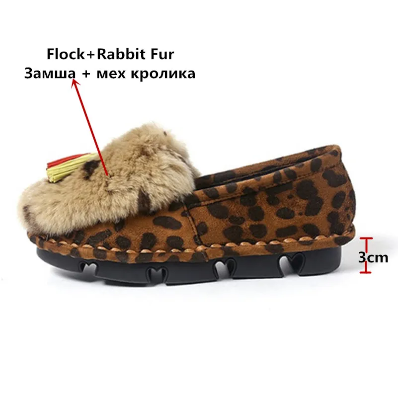 Женские лоферы FEDONAS черные серые леопардовые с плюшевой подкладкой на плоской