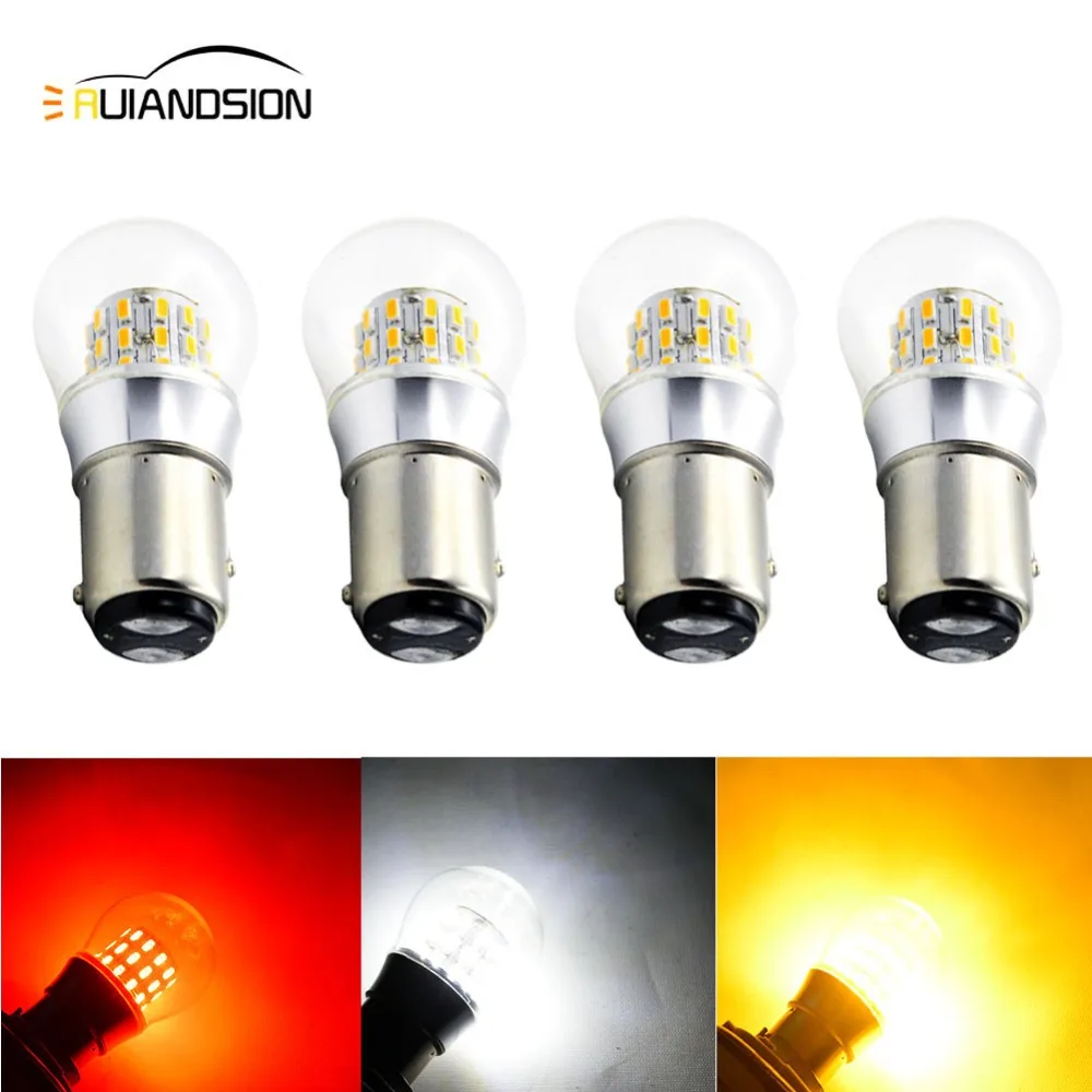 4 шт Вт BAY15D P21/5 1157 BA15D BAZ15D 39 3014 SMD белый тормоза поворота сигнального фонаря