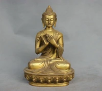11 8 elaborate chinese shakyamuni buddha brass statue
